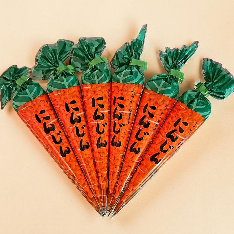 Takami Ninjin Carrot Japanese Rice Puff Snack 11 g*6 pack
