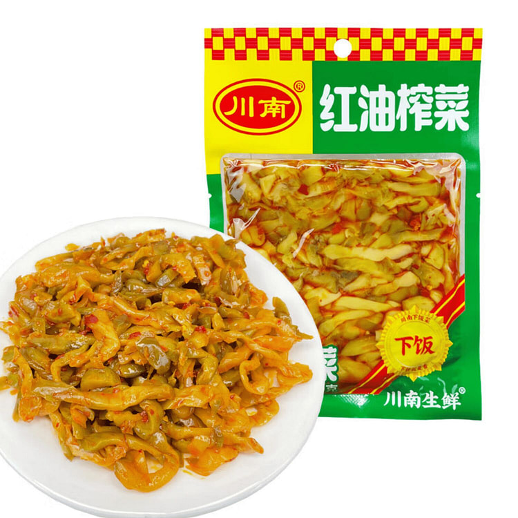Spicy Chili Oil Zhacai (Preserved Mustard Tuber)