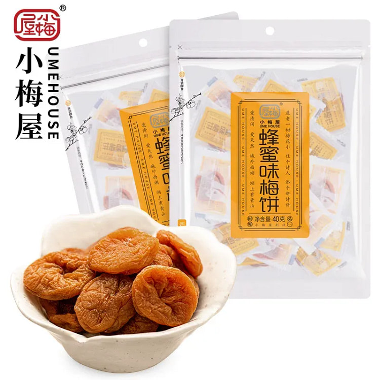 小梅屋 蜂蜜味梅饼 40g*2袋 80 克