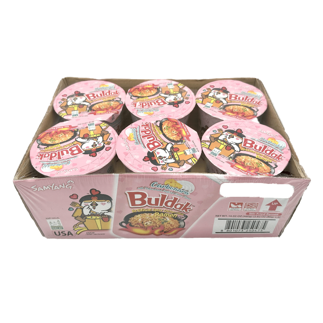 Samyang Buldak Ramen Carbonara Hot Chicken Flavor (cup) pack of 6 1 each