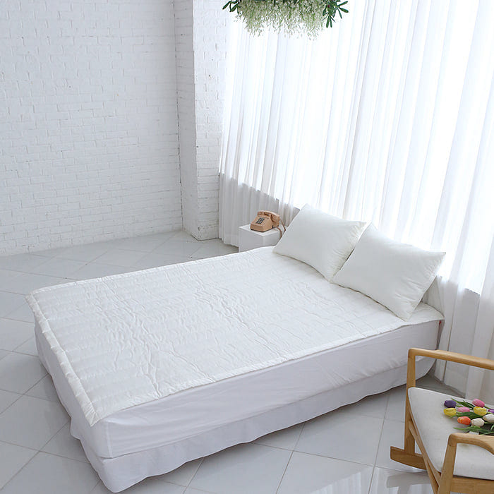 mumooroom Daily Tencel Modal Mattress Pad with Elastic Band – WHITE (US CalKing) 1 each