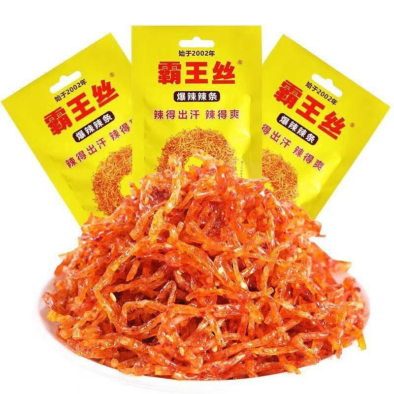 Bawang silk spicy strips 18g*5 packs 90 g
