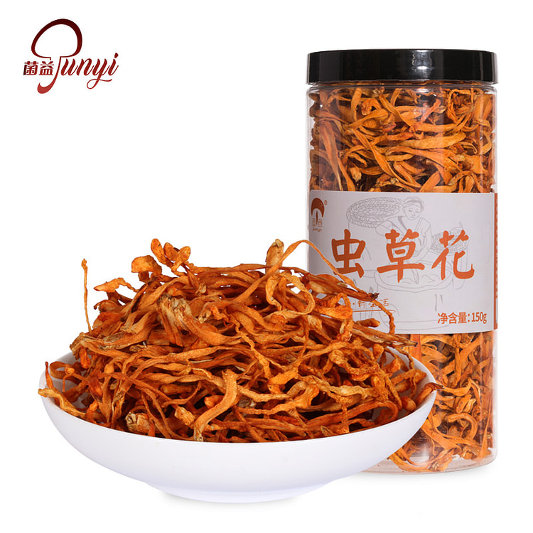 菌益 虫草花干货150g*1瓶