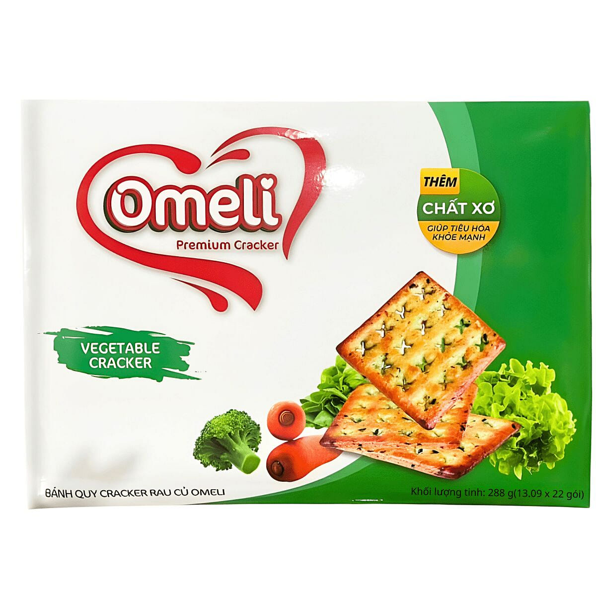 [OMELI] Vegetable Cracker – 288g 1 each