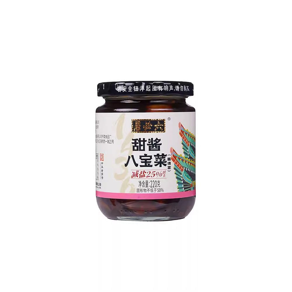 Lubijiu Pickled Vegetables with Sweet Sauce 220gBeijing SpecialtiesDishes 1 bottle