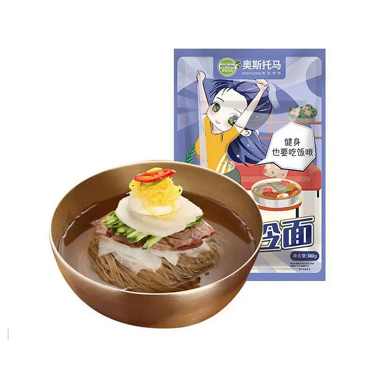 奥斯托马朝鲜冷面韩式东北大冷面荞麦380g*1
