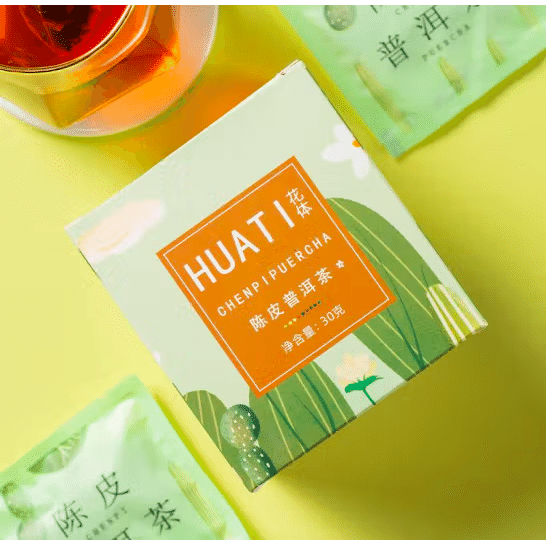 Tangerine Peel Oolong Tea 1$ per day independent triangular bag tea bag flowe 30 g