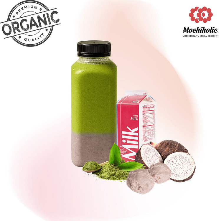 Matcha Taro (Puree) Latte 16oz 1 each