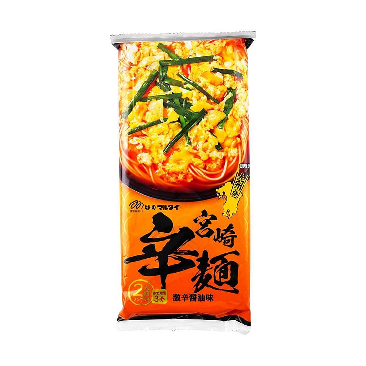 日本MARUTAI 拉面 九州宫崎蒜香辛辣鸡肉味