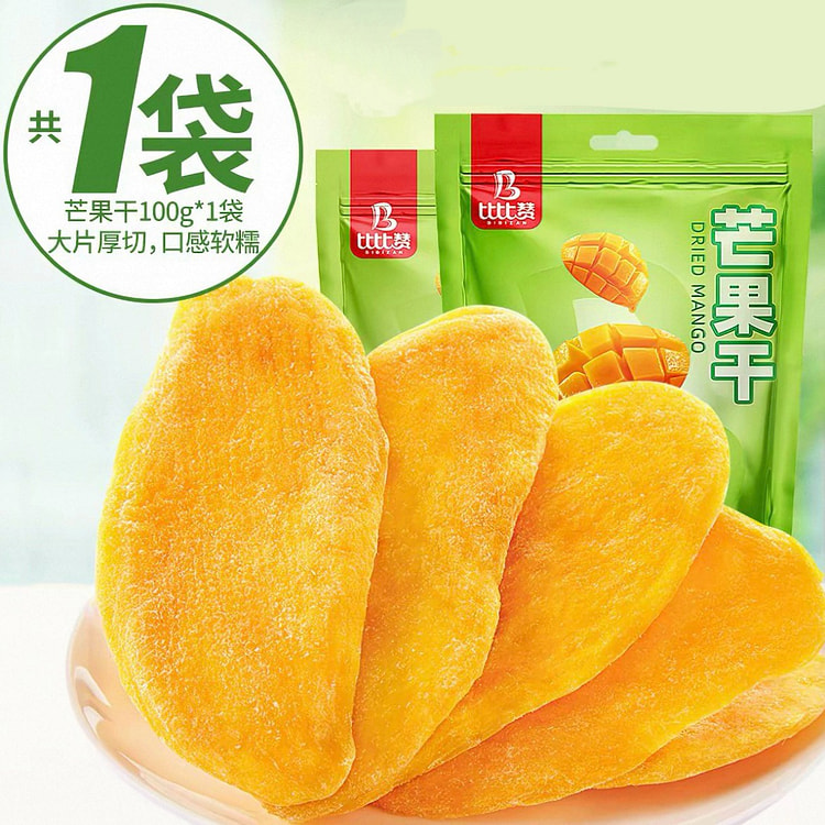 Thick-Cut Dried Mango Slices 100g * 1 Bag 100 g