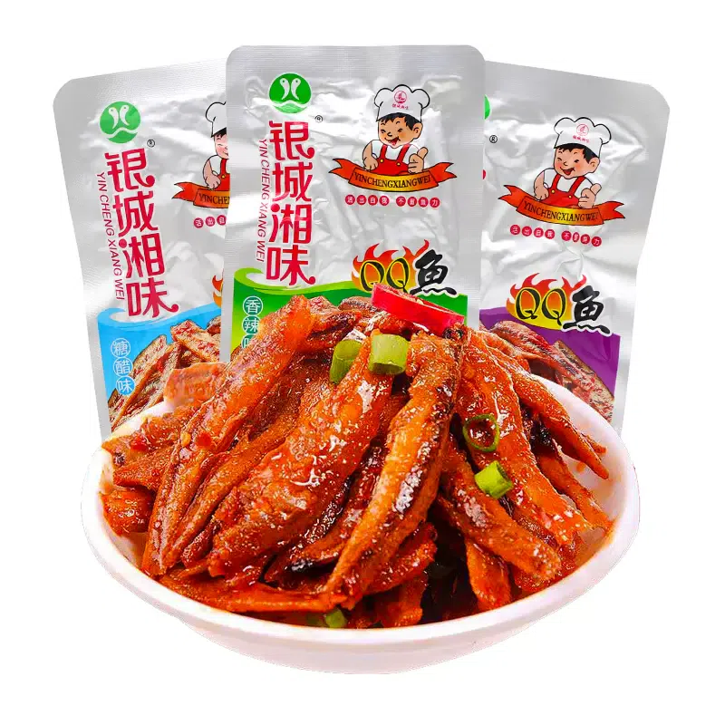 Yincheng Xiangwei QQ Fish Cake 13g*1bag Spicy Small Fish Hunan Specialty 13 g