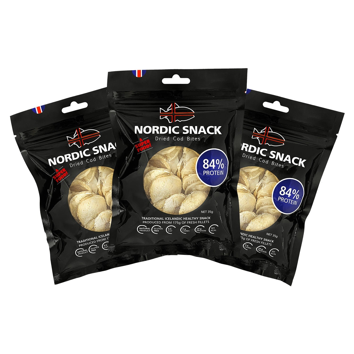 Dried Cod Bites, Nordic Snack (35g) 3 pack 1 個