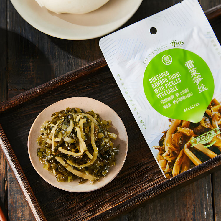 Shredded Pickled Mustard Greens and Bamboo Shoots
