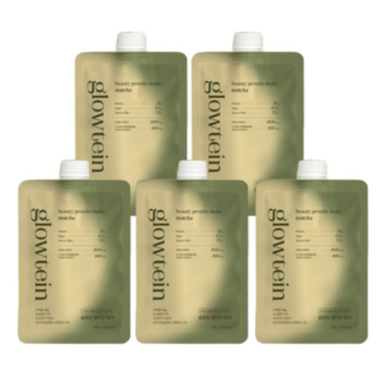 Glowtein美妍蛋白奶昔抹茶味高蛋白营养代餐 5 包