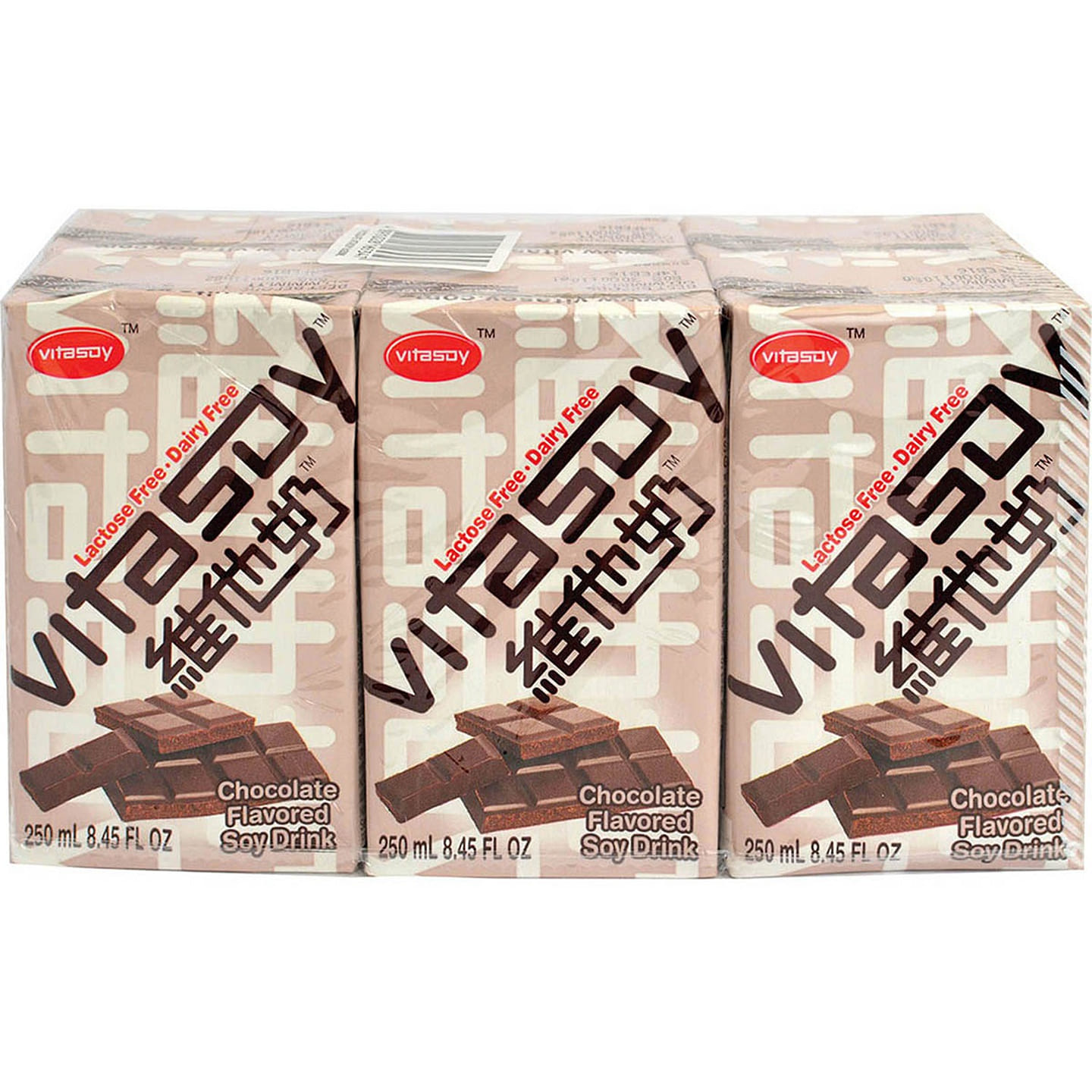 Vitasoy Milk Chocolate Flavor, 8.45oz (Pack Of 24) 250 ml*24 pack
