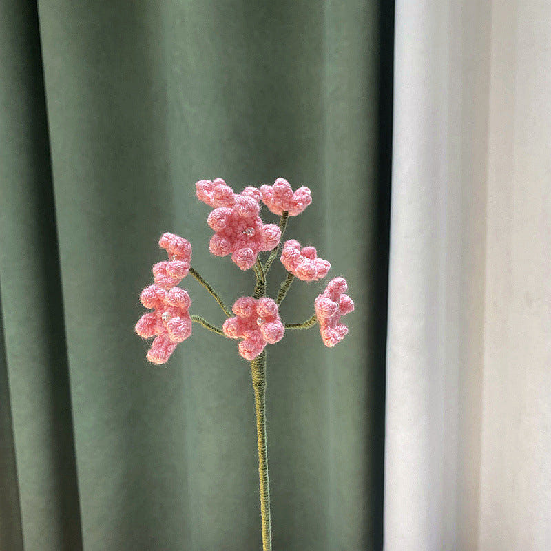 Handmade DIY Gradient Rose Handheld Bouquet – Baby’s Breath Pink Single Stem 1 each