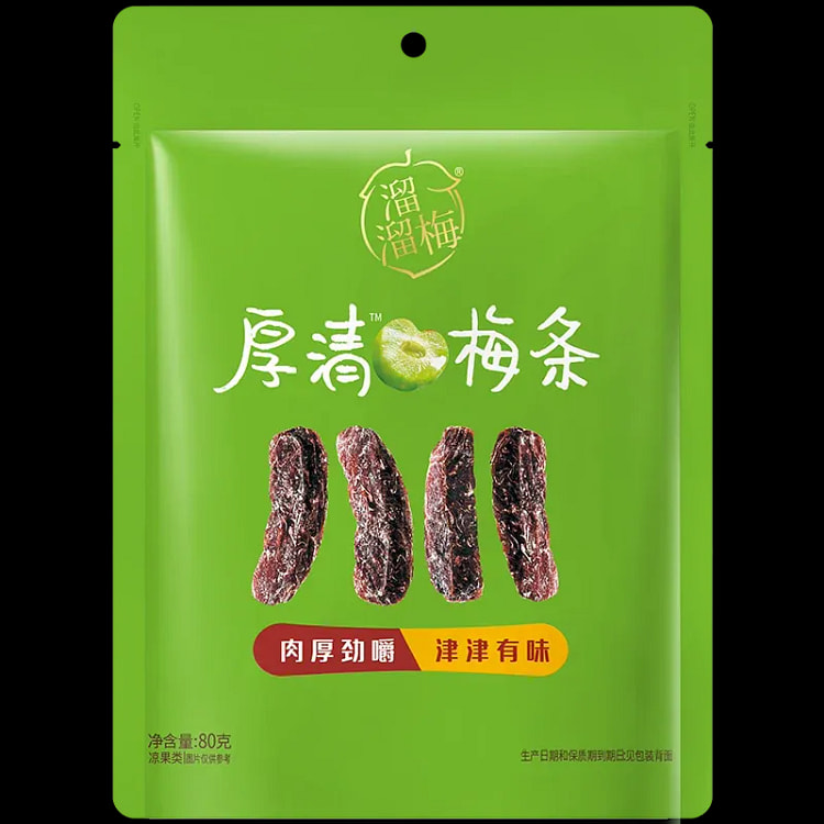溜溜梅 厚清梅条80g/袋 80 克