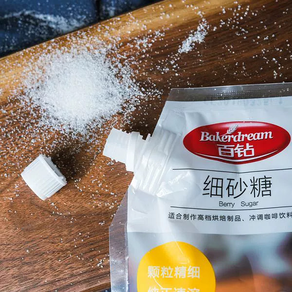 安琪百钻细砂糖白砂糖做蛋糕面包甜品食糖白糖调味品烘焙原料300g*1袋