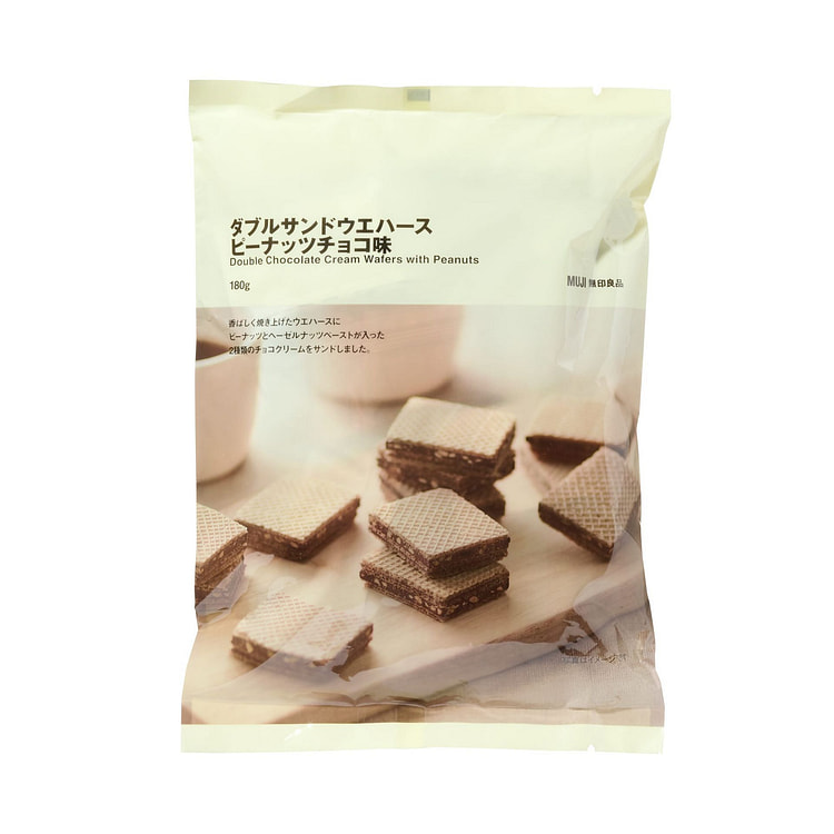 无印良品 花生巧克力 双层夹心 威化饼干 180g 1 份