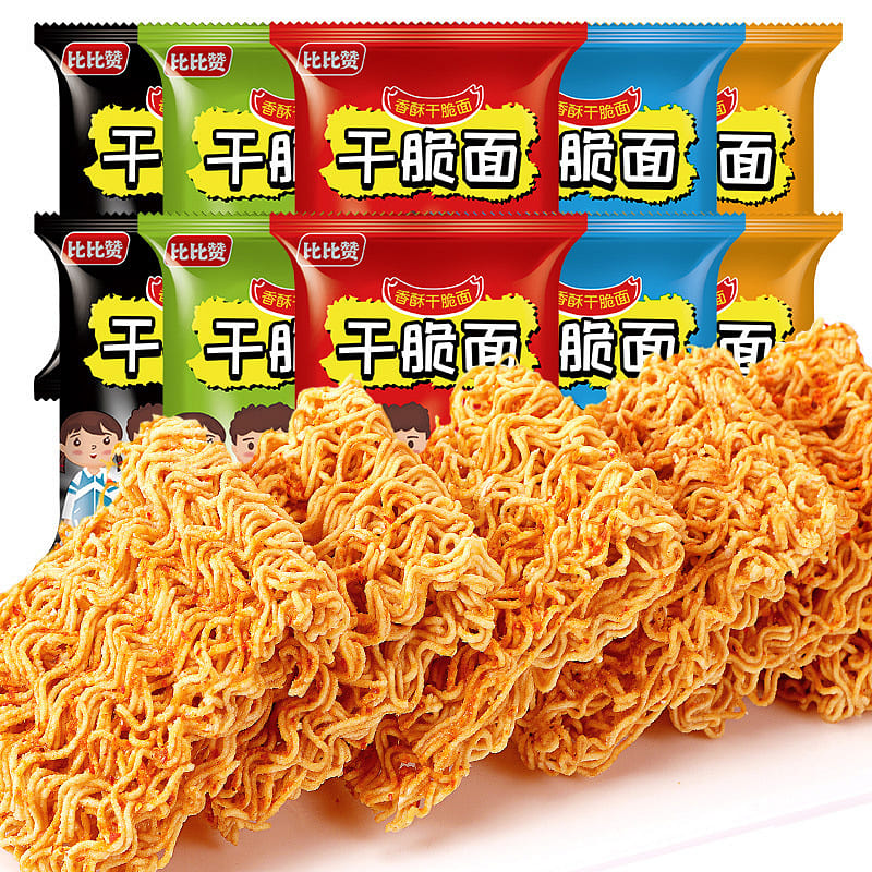 Bibizan Crunchy Snacks - Spicy Beef Flavor (Instant Noodle Snack) 20 그램