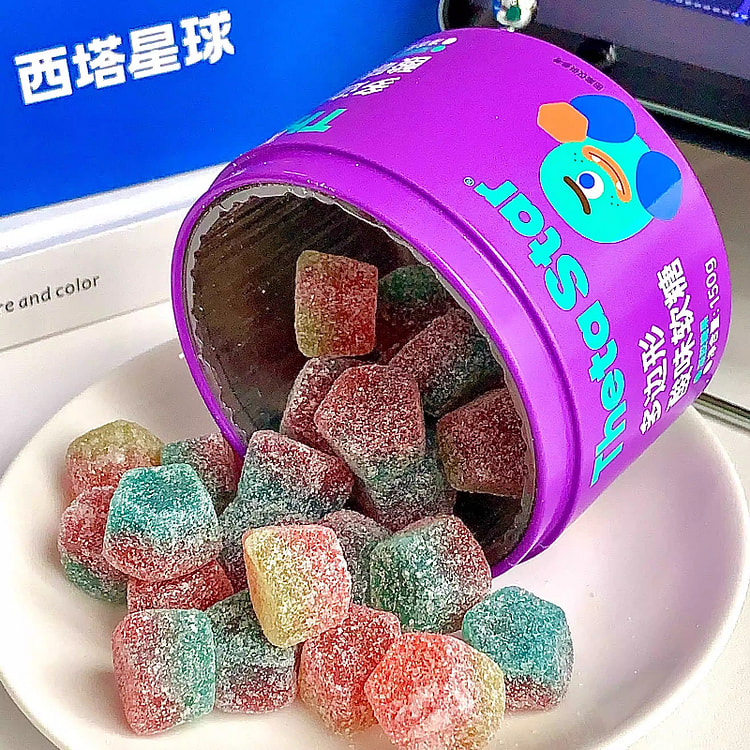 西塔星球 多边形酸味软糖果感酸强 150g*1罐