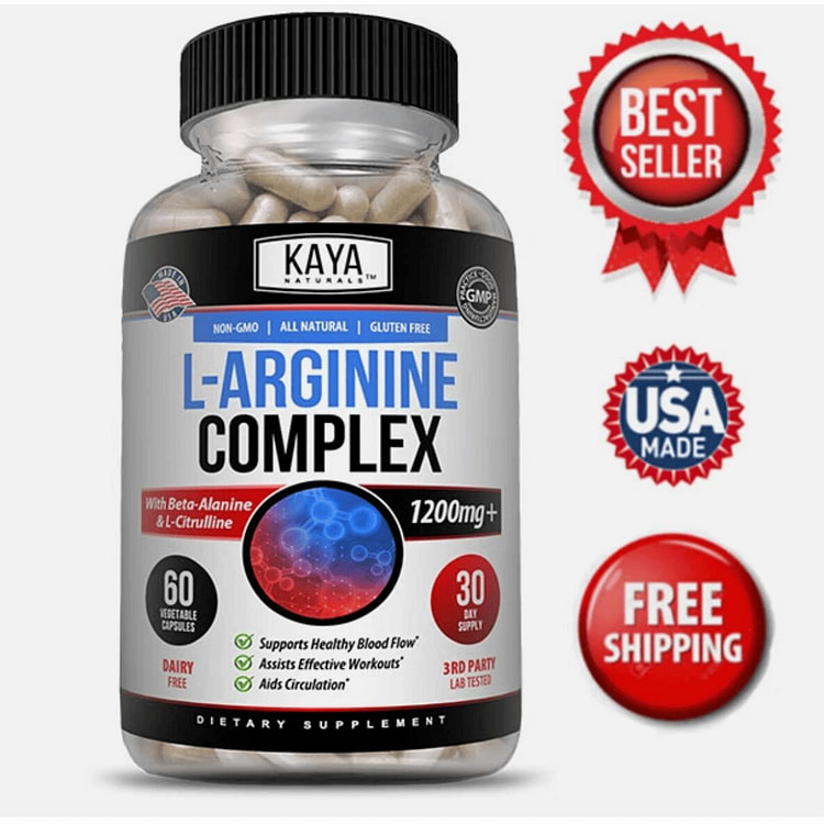L-Arginine 60 Nitric Oxide Testosterone Booster Be 1 bottle