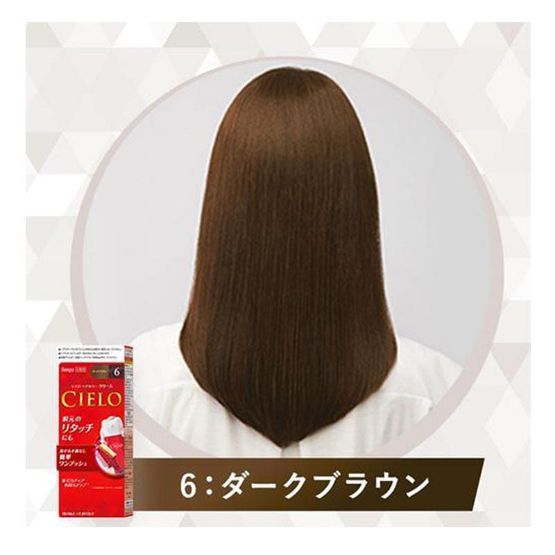 Hoyu Cielo Hair Color EX Cream 6 Dark Brown 1 each