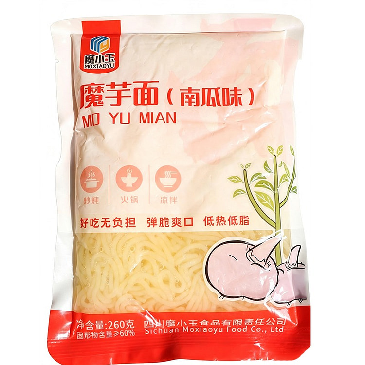 MoXiaoyu Konjac Pumpkin Noodles 260g 3 pack