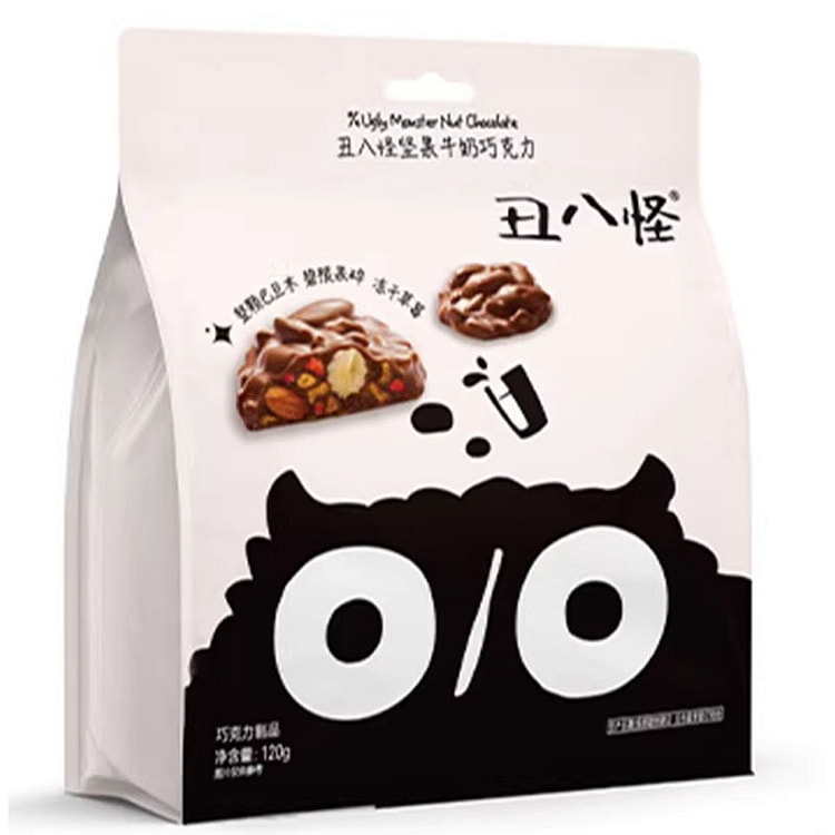 丑八怪坚果牛奶巧克力 120g (混合坚果) 1 包