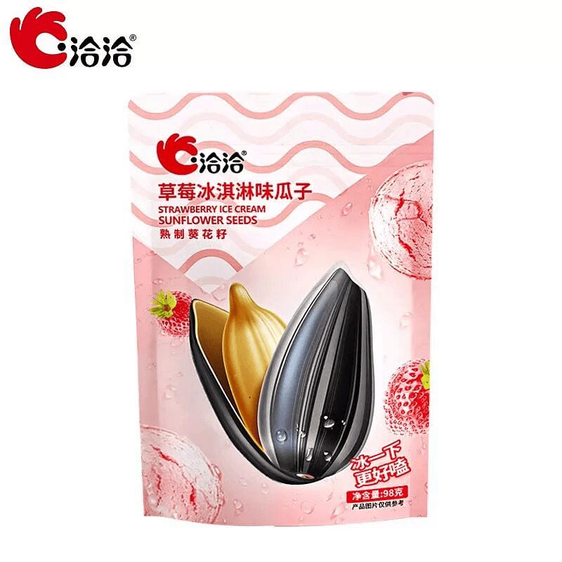 Strawberry ice cream flavored melon seeds 98g 98 g