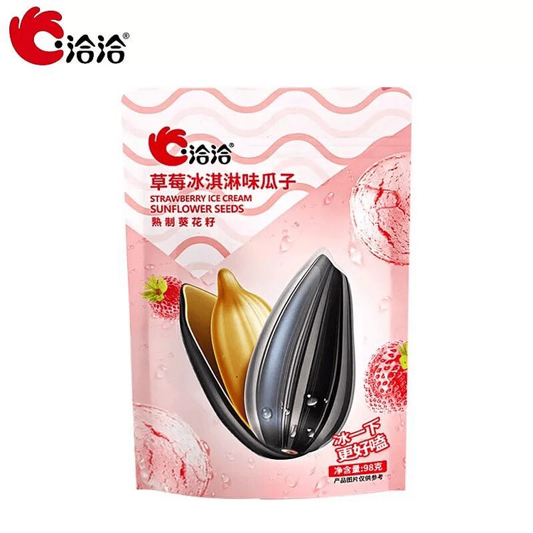 Strawberry ice cream flavored melon seeds 98g 98 g