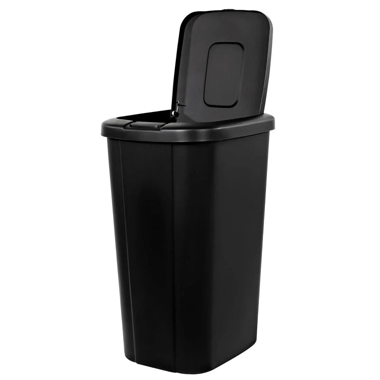 Hefty 13.3 Gallon Touch Top Kitchen Trash Can Plas 1 each