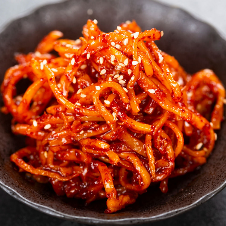Seasoned Dried Squid Strips - Jinmichae