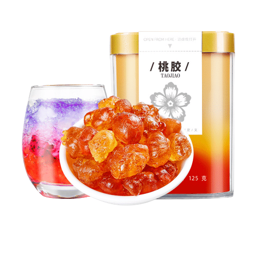 [Guizhou specialty] Qili peach gum peach tears peach fat 125g/ can 125 g