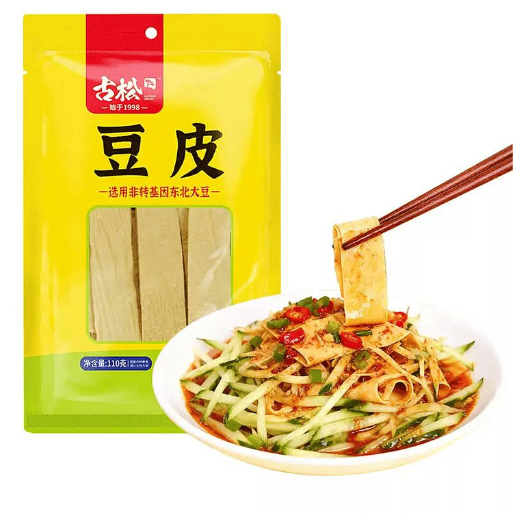 古松豆制品干豆皮110*2搭配凉菜豆腐皮油豆皮干货 220 克