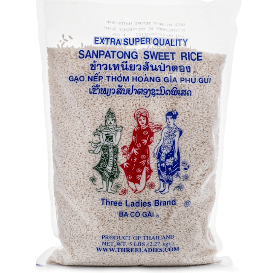 Three Ladies Brand Sweet Rice 5 lb 1 each