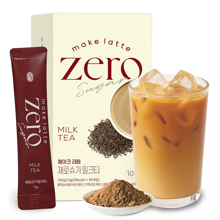 Milk Tea Powder Stick Korean sweet tea Zero sugar milk Authentic Flavor(10s