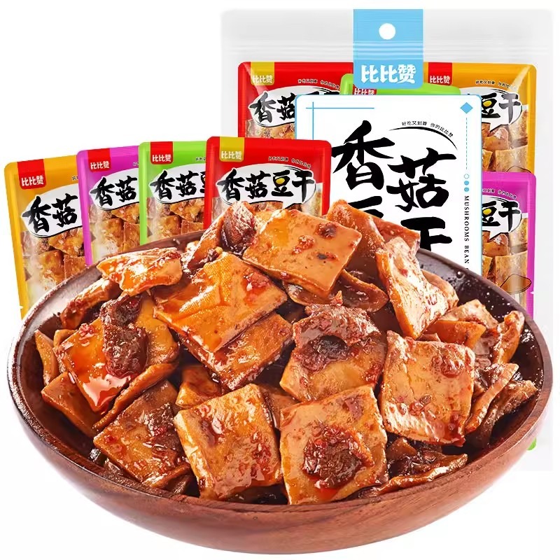 Get Dried Mushroom Bean Curd Snacks Dried Bean Curd with Spicy