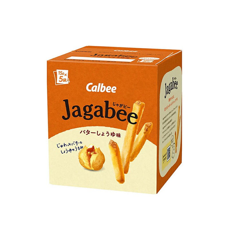 Calbee Jagabee Cheese Soy Sauce 15g*5 bags 1 each