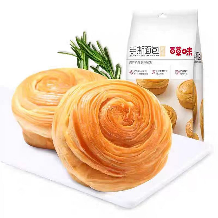 百草味手撕面包280g蛋糕早餐代餐食品零食