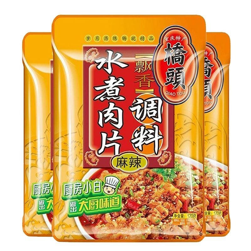 Qiaotou Boiled Pork Slices Seasoning 120 g
