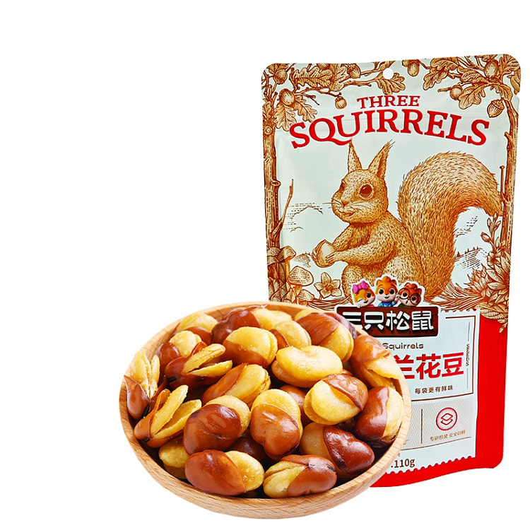 三只松鼠兰花豆休闲零食蚕豆110g*1袋 110 克