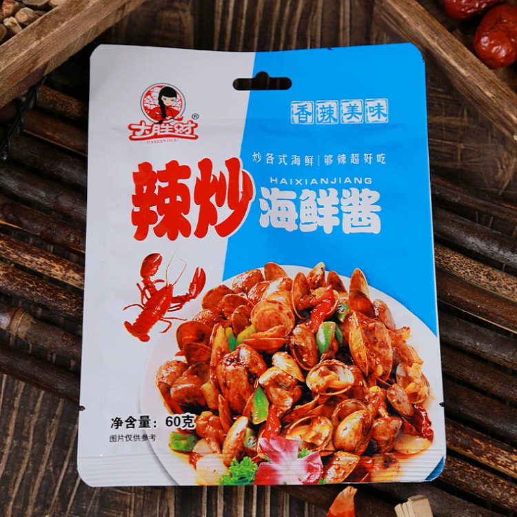 辣炒海鲜酱料调味料60g*3袋