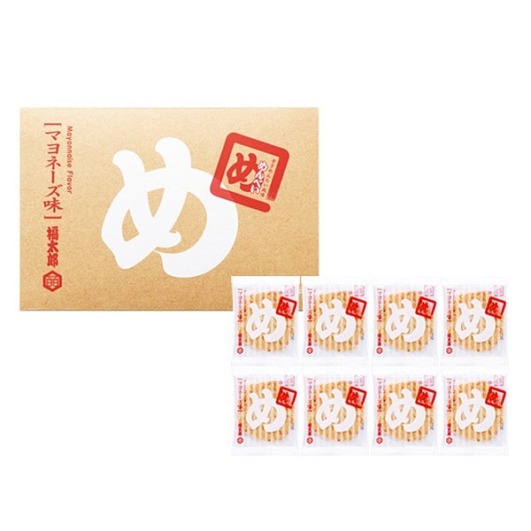 Mentaiko Mayo Rice Crackers 2 Piecesx8 Packs 1 each