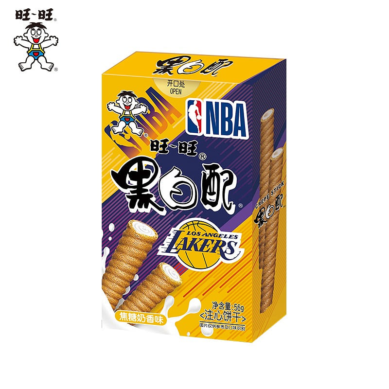 Wangwang caramel milk flavor Black and White 56g 56 g