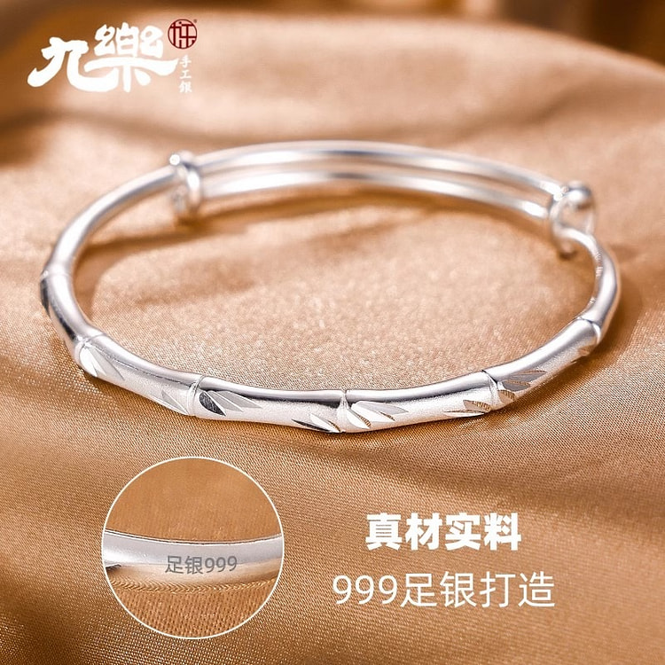 Jiule 999 pure silver bracelet sterling silver anc