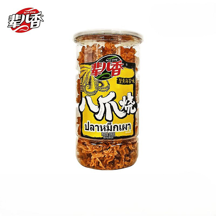 Octopus Crisps, Crab Roe & Seaweed Flavor 200 g