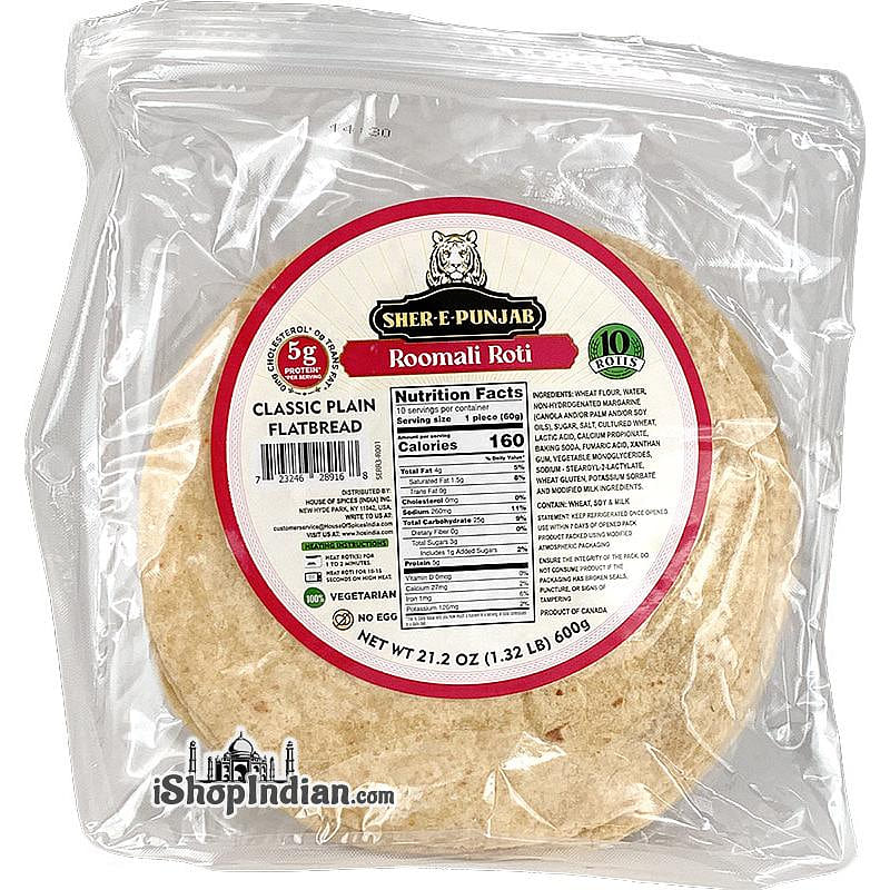 Sher-E-Punjab Roomali Roti, 10 pcs 10 count