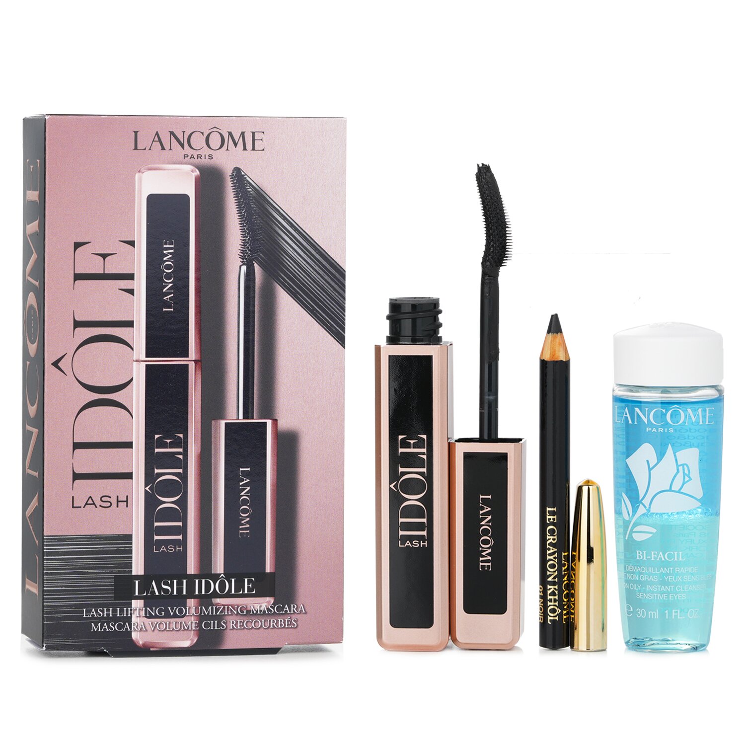 Lancome Lash Idole Mascara Set: Volumizing Mascara 8ml + Le Crayon