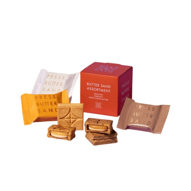 Assorted Flavor Butter Sandwich Cookies 3pcs 1 box